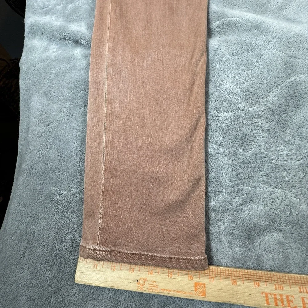PAIGE FEDERAL Mens 31x32 Rust Brown Wash Jeans Pants Stretch Soft Slim Straight